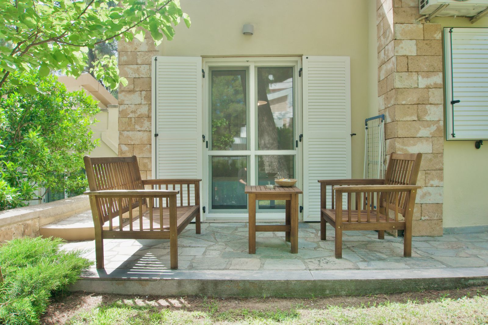 outside furniture in Sani Cape Villas